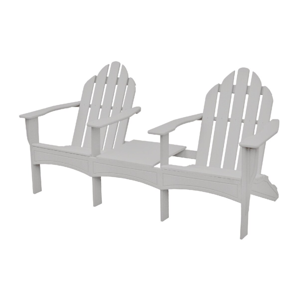 Double Adirondack Light Gray
